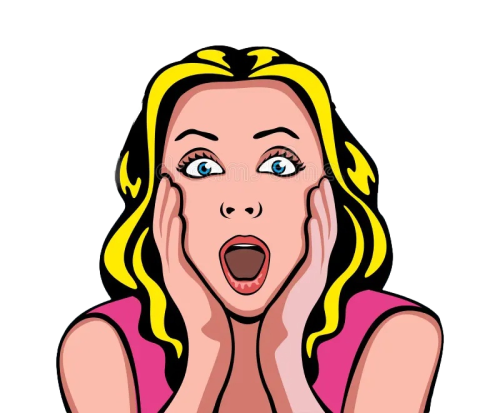 Rostro mujer sorprendida